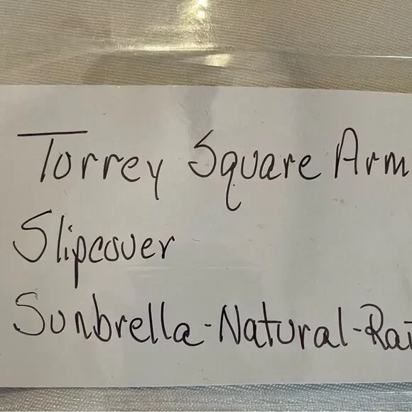 Pottery Barn Torrey Square Arm Outdoor Sofa Cushion Cover (86") - Picture 4 of 12